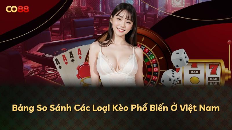 Bảng So Sánh Các Loại Kèo Phổ Biến Ở Việt Nam